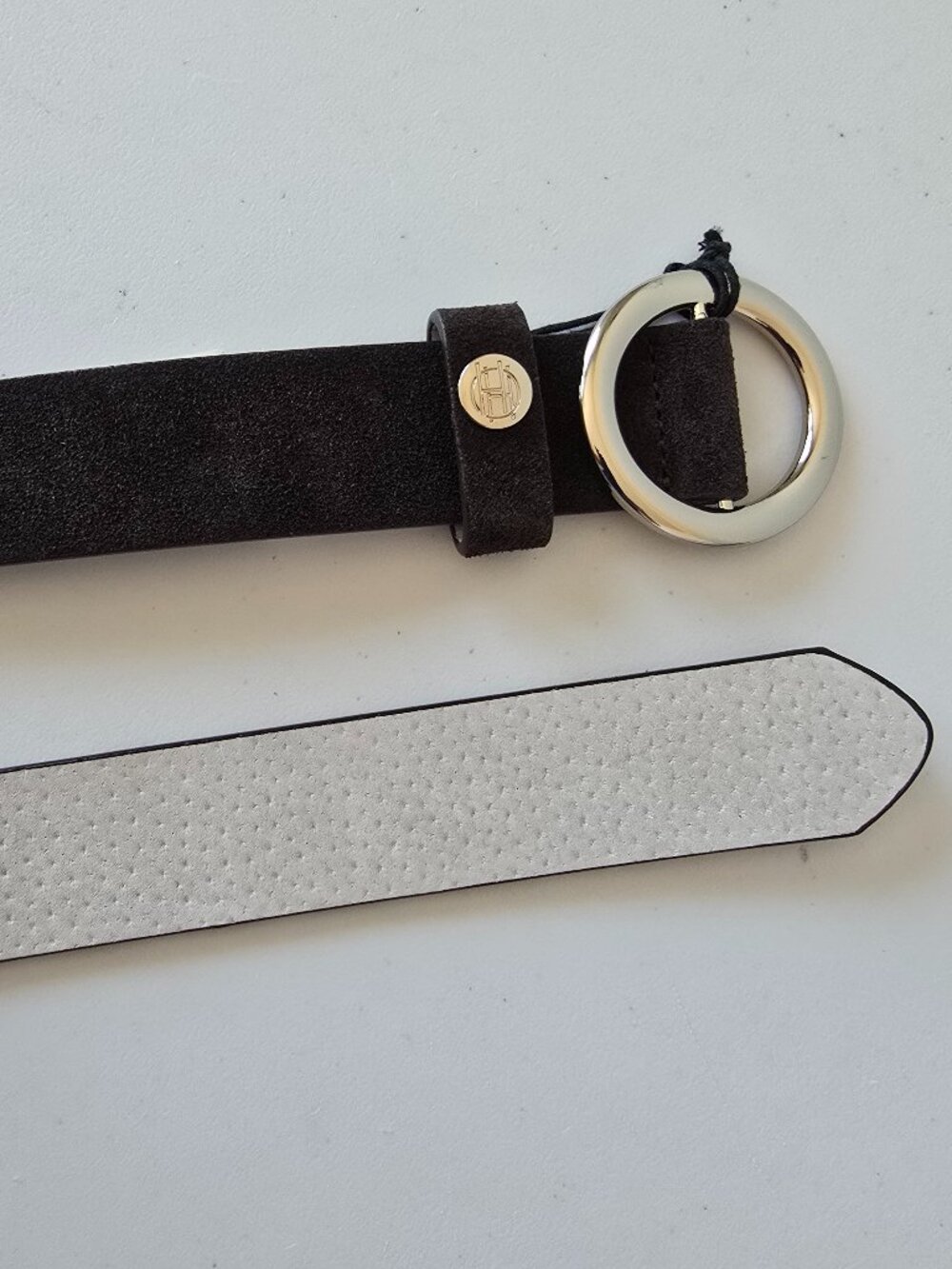 House Of Harlow 1960 Suede Leather Belt M Brown NWT